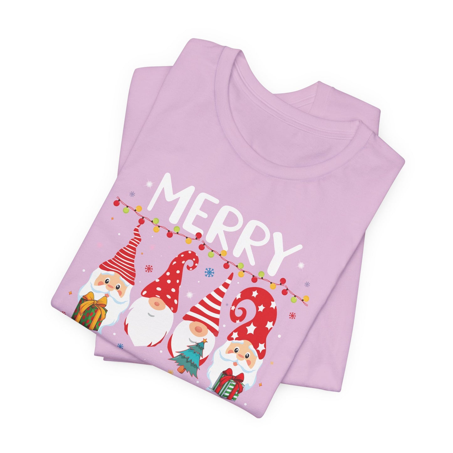 Holiday Gnome T-Shirt For Merry Christmas T Shirt For Xmas Lights TShirt