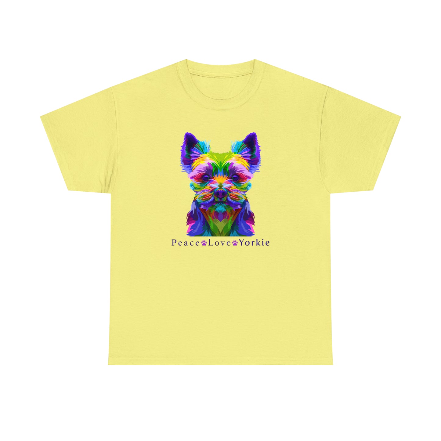Yorkie T-Shirt For Yorkshire Terrier TShirt For Favorite Dog Breed T Shirt For Peace Love Yorkie Shirt For Dog Lover Gift