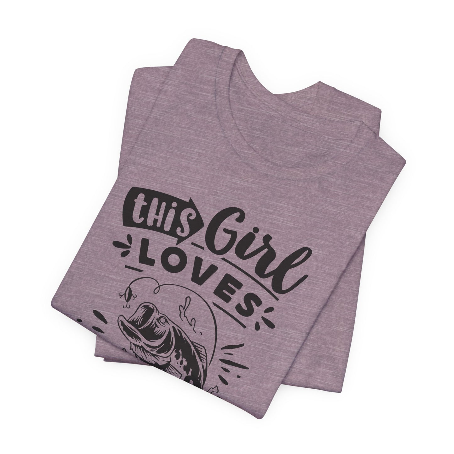 This Girl Loves Fishing T-Shirt For Outdoorsy T Shirt For Lady Angler TShirt