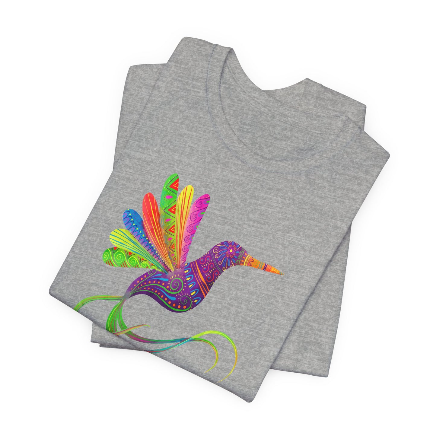 Hummingbird T-Shirt For Mexico Art T Shirt For Watercolor Bird Print TShirt For Cinco de Mayo