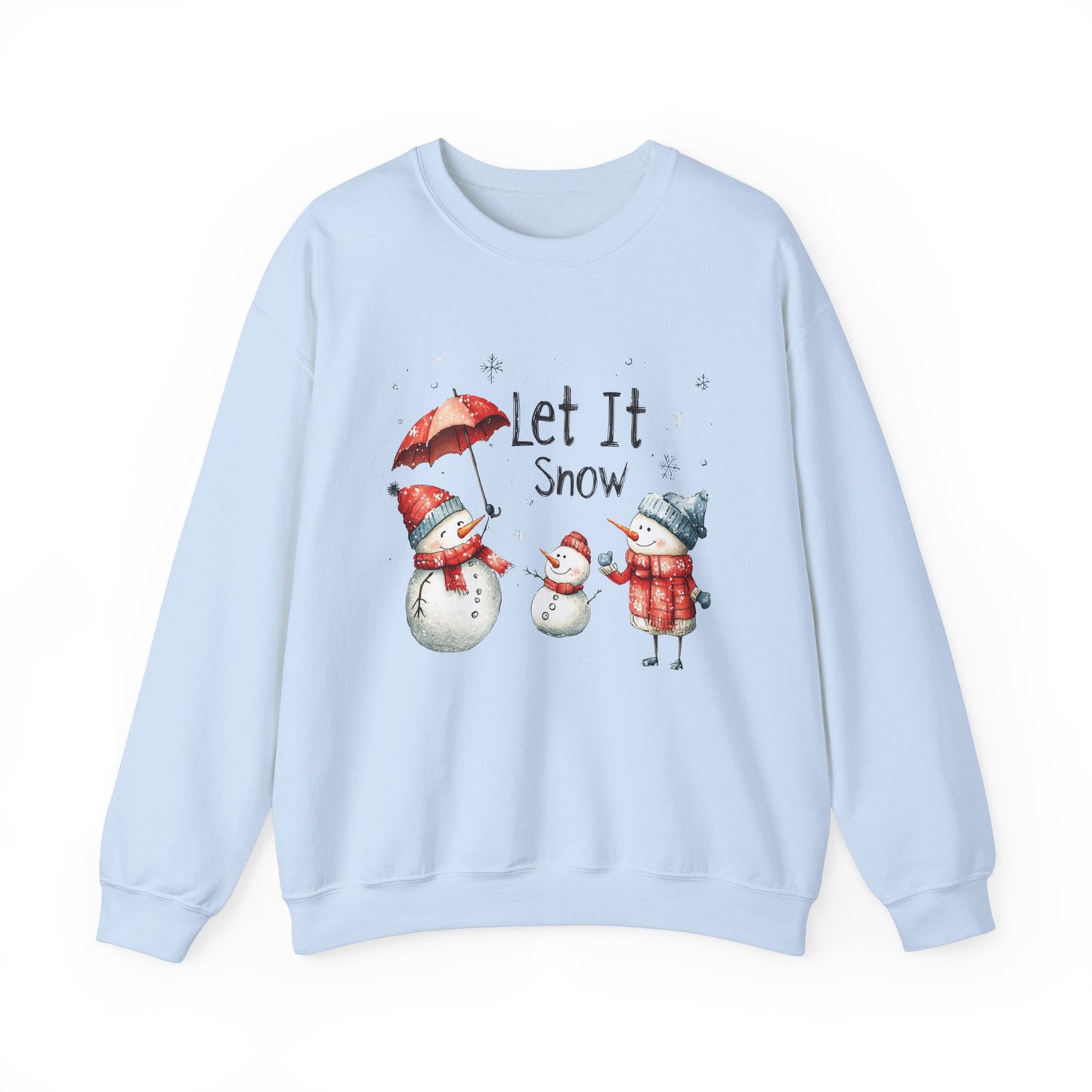 Snowman Sweatshirt For Let It Snow Christmas Shirt