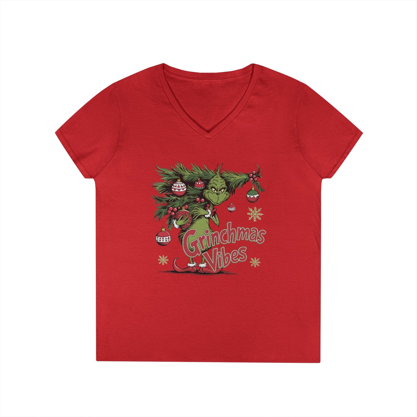 Grinchmas Vibes V-Neck T-Shirt