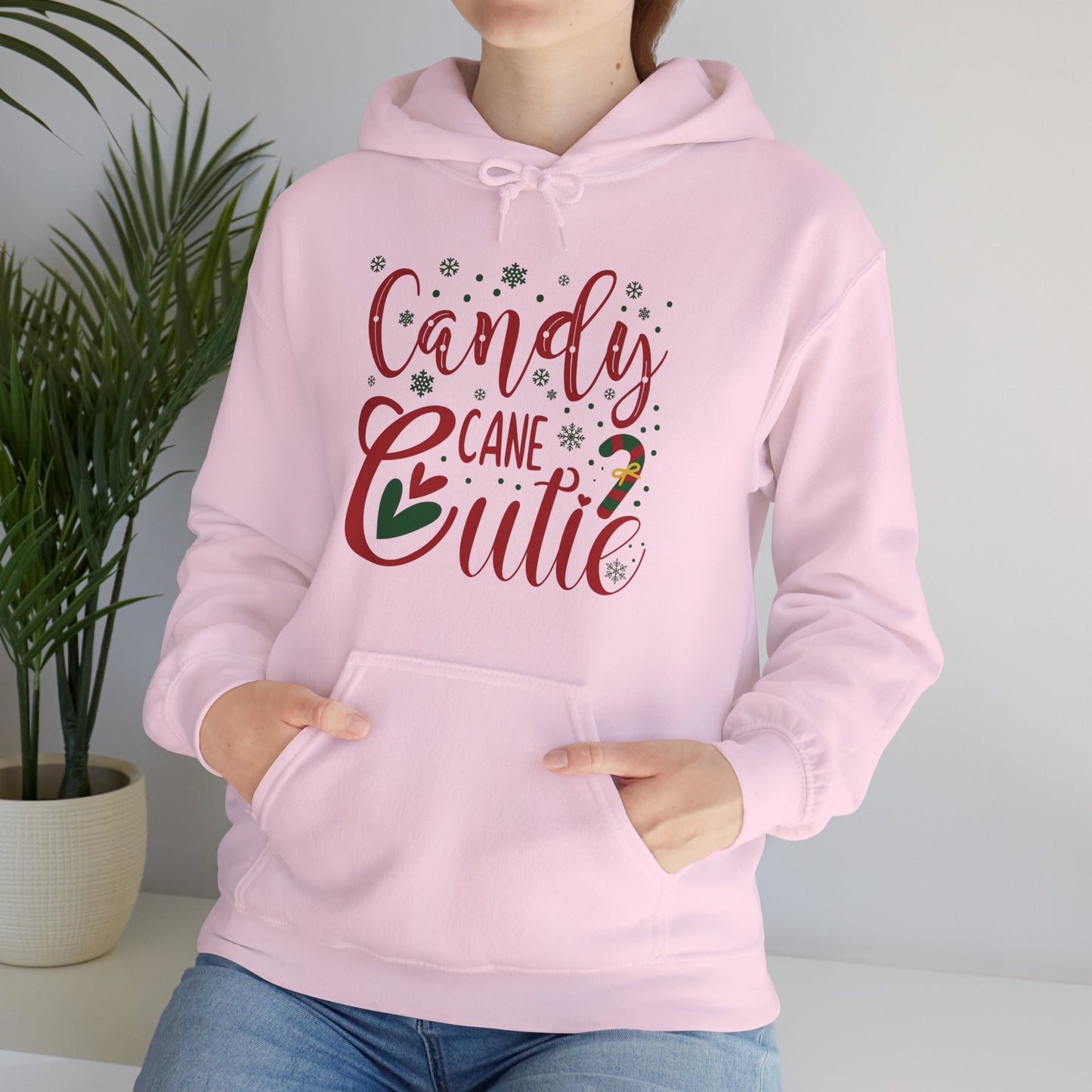 Christmasy Hooded Sweatshirt For Cute Christmas Hoodie For Candy Cane Lover Clothing