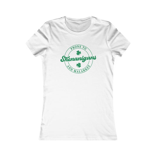 Shenanigans T-Shirt For Malarky T Shirt For St. Paddy's Day TShirt For Ladies St. Patrick's Day Shirt