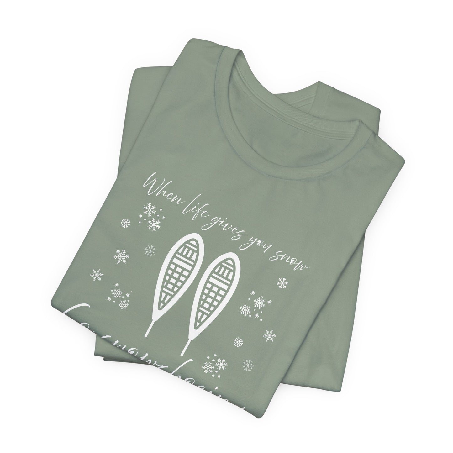 Snowshoeing T-Shirt For Winter Sports T Shirt For Outdoor Adventure TShirt