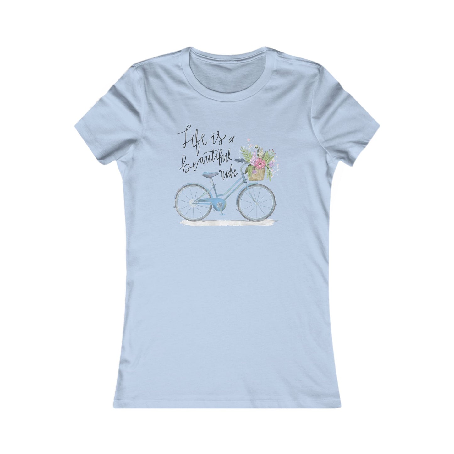 Life Is A Beautiful Ride T-Shirt For Cute Bicycle T Shirt For Fun Cycling TShirt