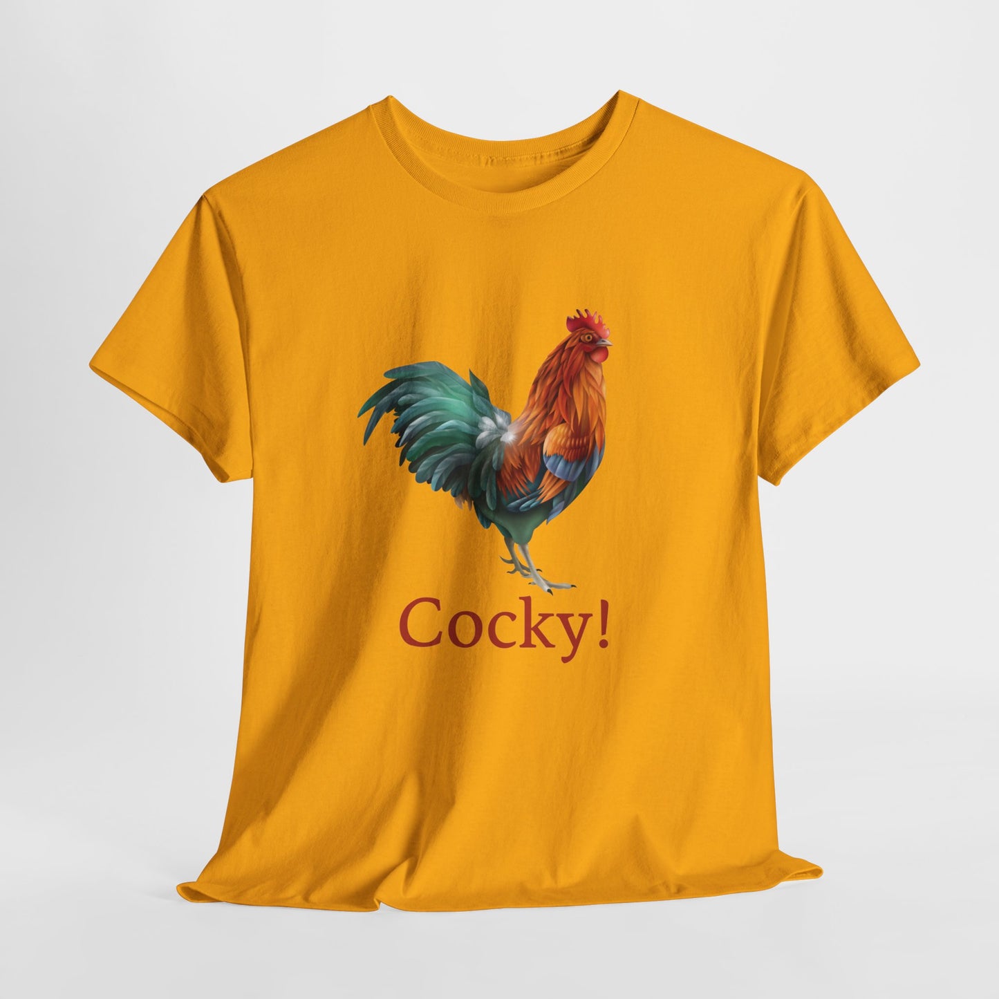 Rooster T-Shirt For Funny Animal T Shirt For Cocky TShirt For Sarcastic Tee