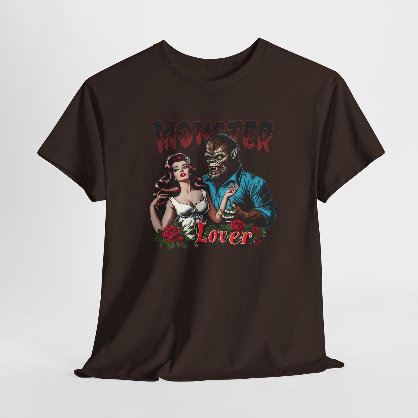 Monster Lover T-Shirt For Wolfman TShirt For Damsel In Distress T Shirt For Halloween Costume