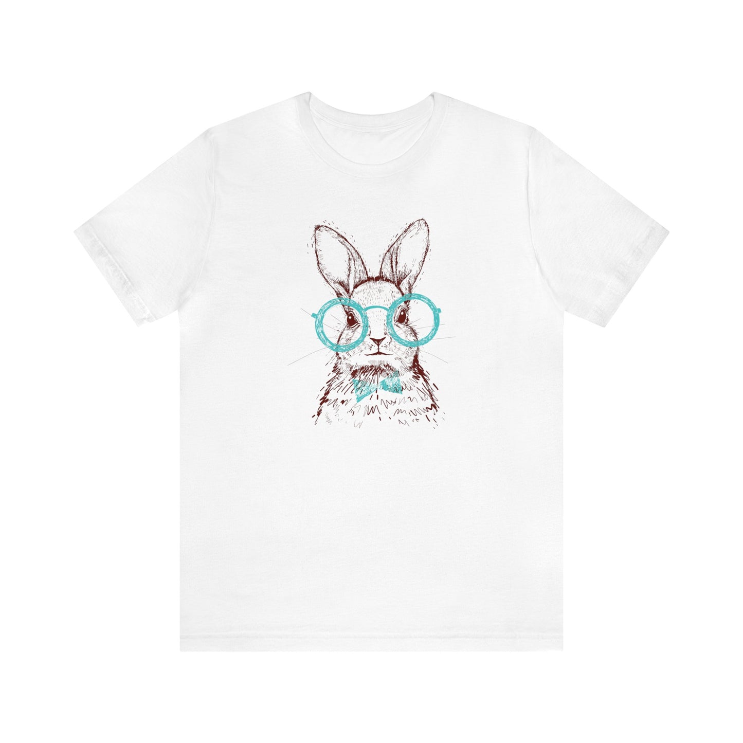 Hipster Bunny T-Shirt For Easter T Shirt For Cute Rabbit T Shirt