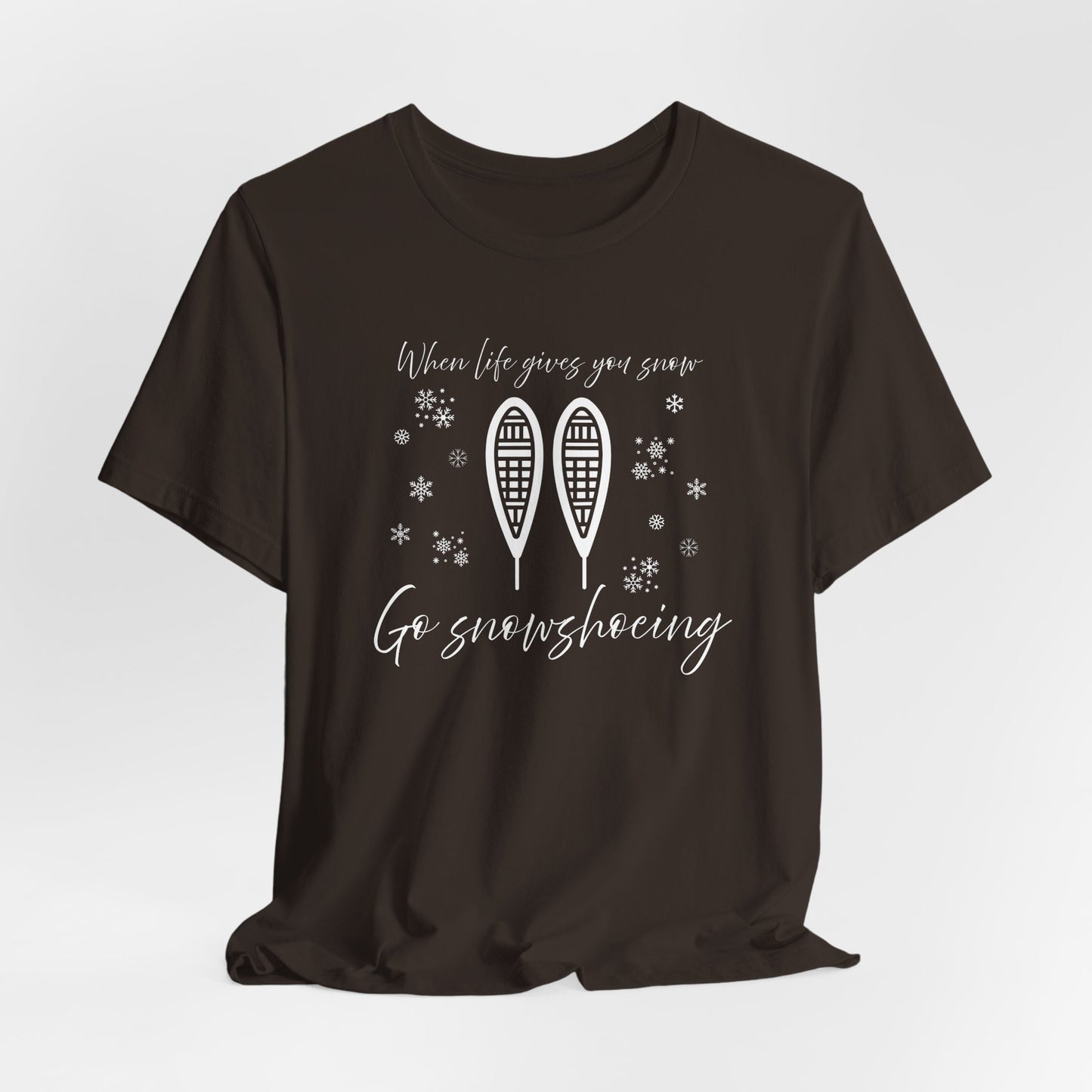 Snowshoeing T-Shirt For Winter Sports T Shirt For Outdoor Adventure TShirt