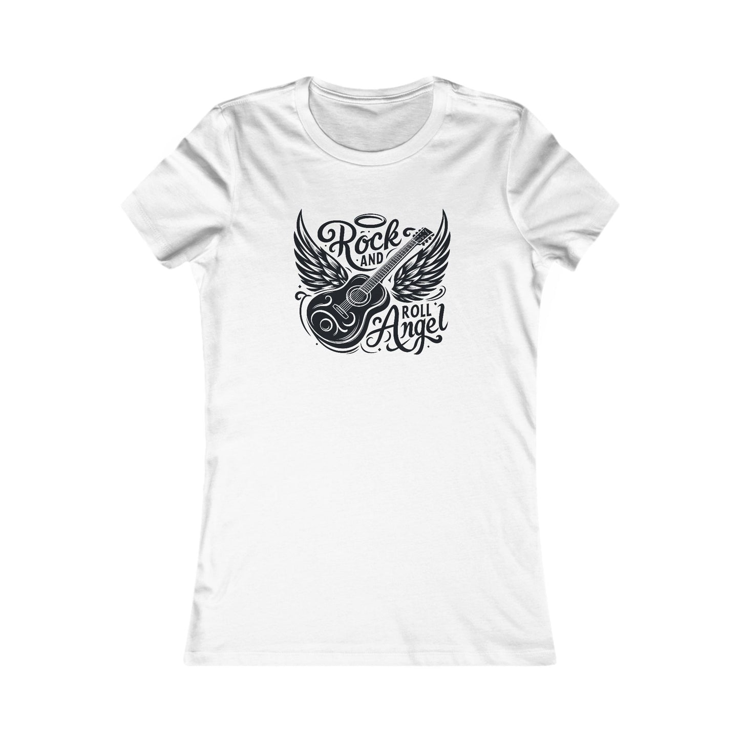 Rock And Roll Angel T-Shirt For Guitarist TShirt For Music Lover T Shirt