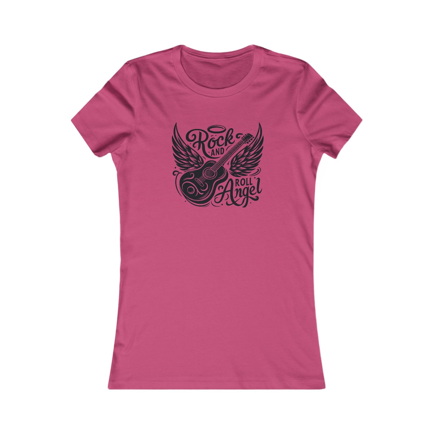 Rock And Roll Angel T-Shirt For Guitarist TShirt For Music Lover T Shirt