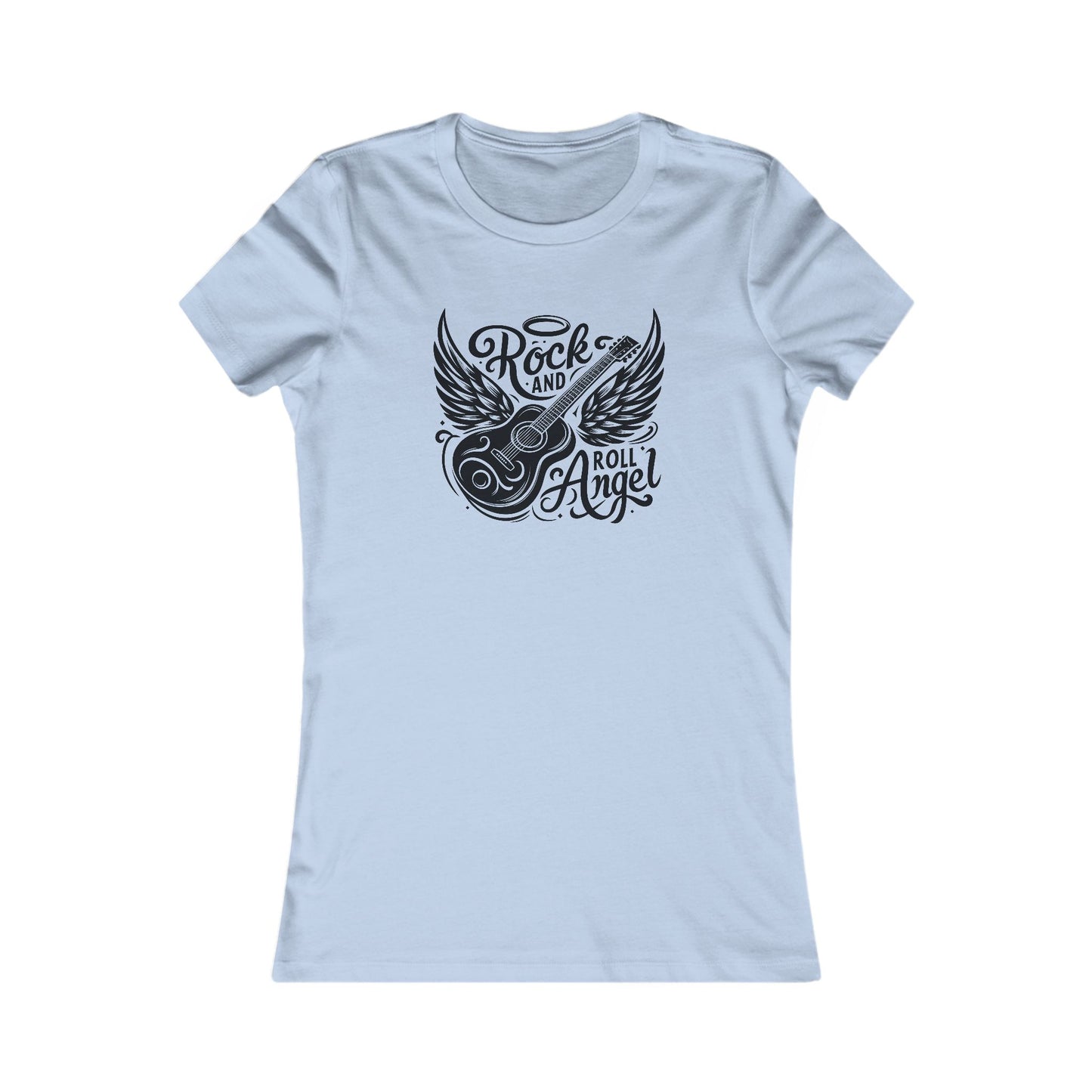 Rock And Roll Angel T-Shirt For Guitarist TShirt For Music Lover T Shirt