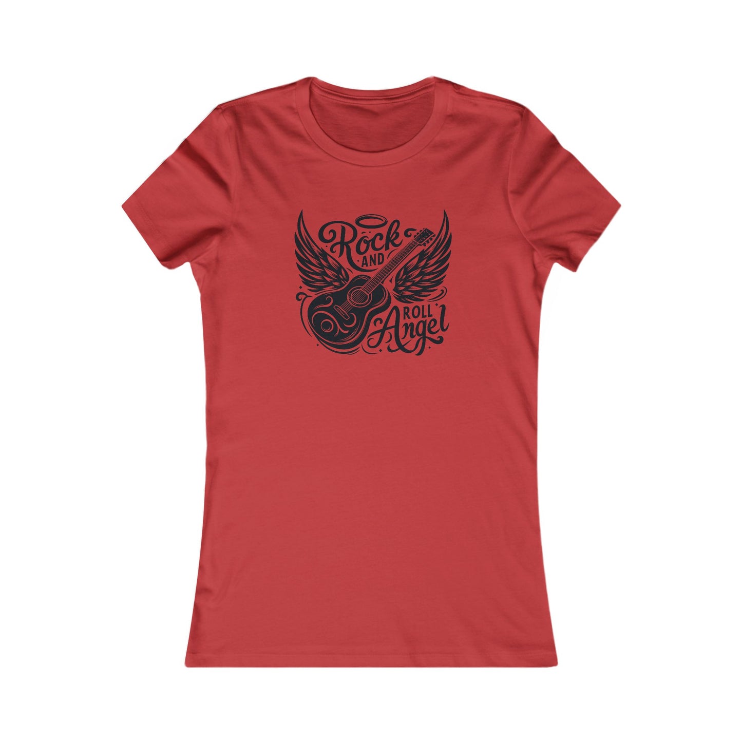 Rock And Roll Angel T-Shirt For Guitarist TShirt For Music Lover T Shirt