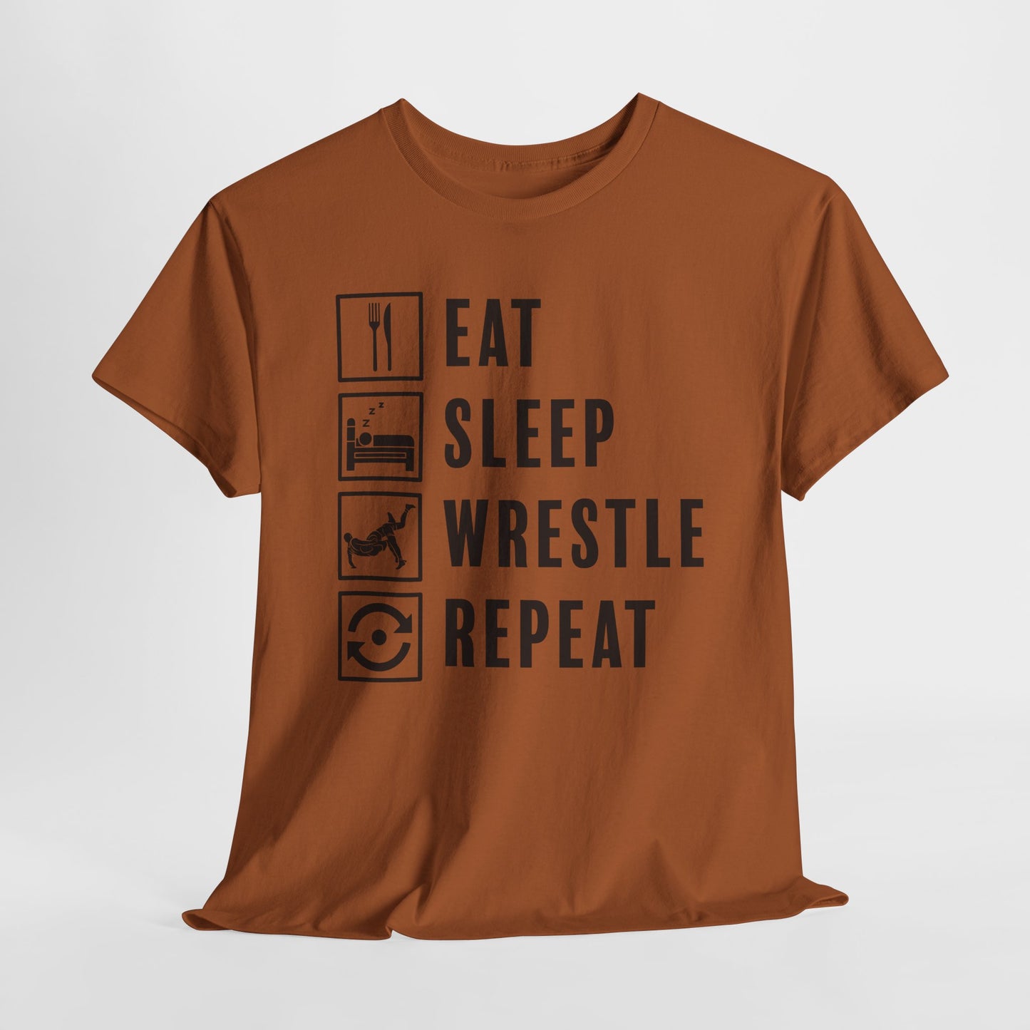 Wrestle Repeat T-Shirt For Takedown TShirt For Wrestling Match T Shirt