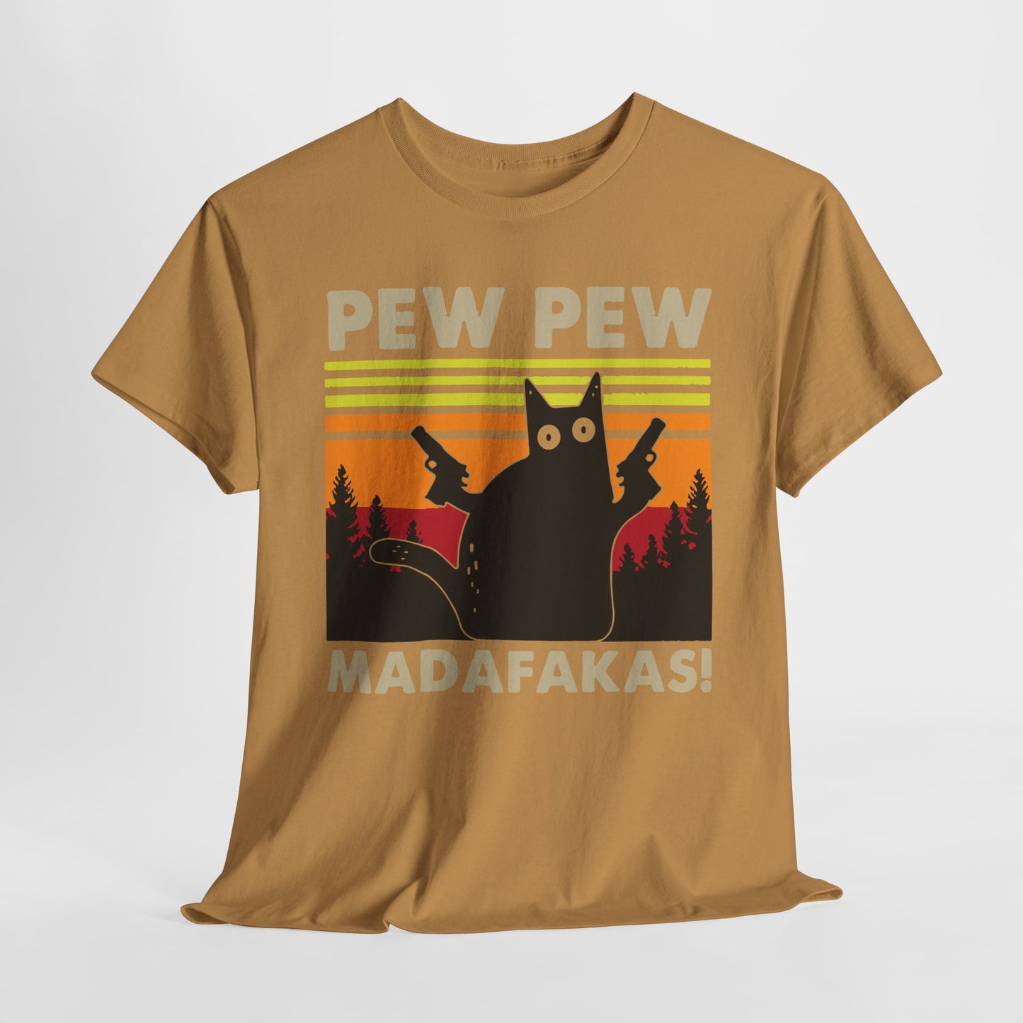 Pew Pew Madafakas T-Shirt For Funny Cat T Shirt For Sarcastic Humor TShirt