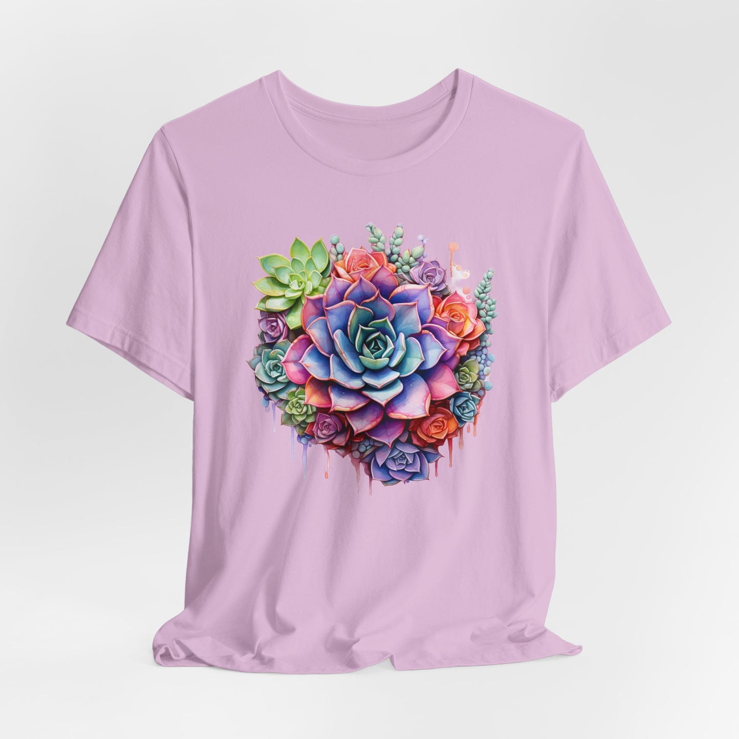 Succulent T-shirt For Cacti TShirt For Watercolor T Shirt For Plant Lovers Tee