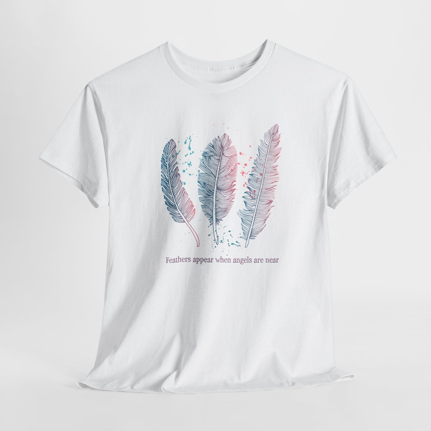 Angel T-Shirt For Sentimental TShirt For Thoughtful Shirt For Spiritual T-Shirt For Woman Shirt With Feathers Tee