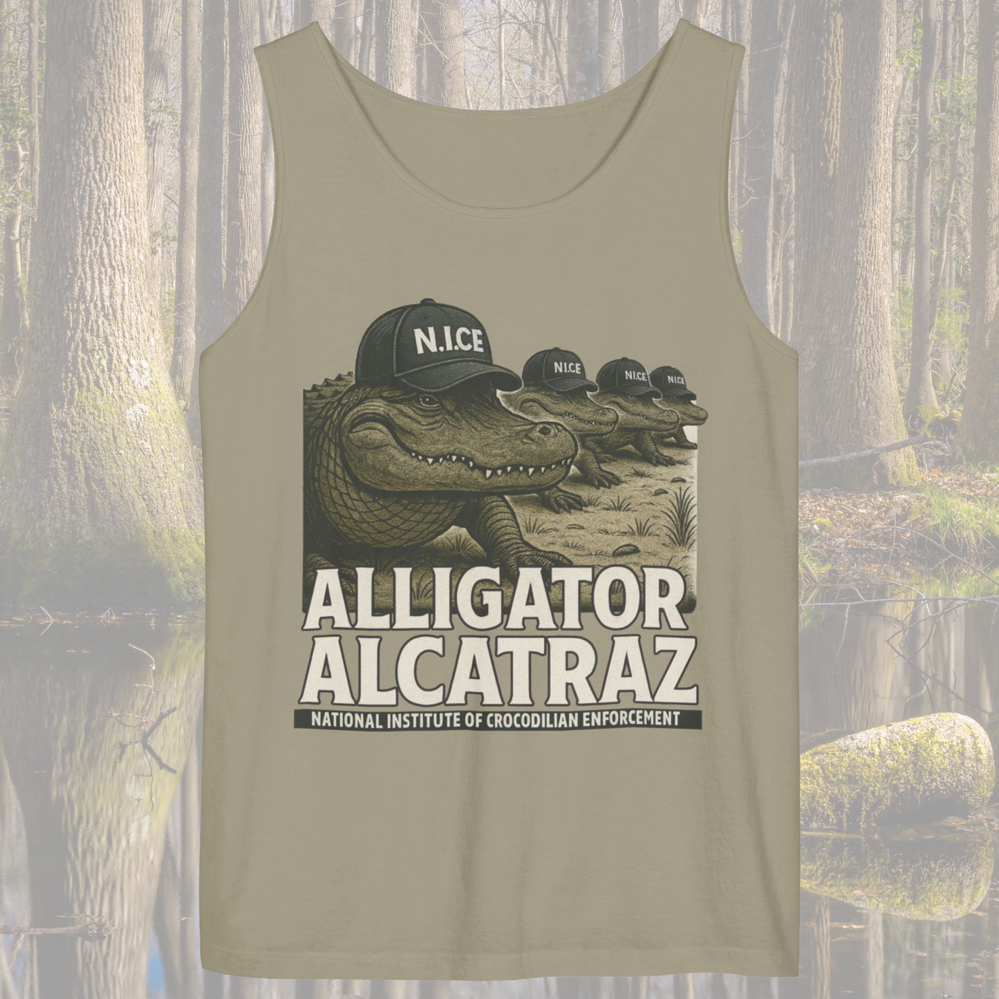 Alligator Alcatraz Political Tank Top