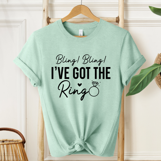 Bling Bling T-Shirt For Bride To Be T Shirt For Fiancee TShirt For Bachelorette