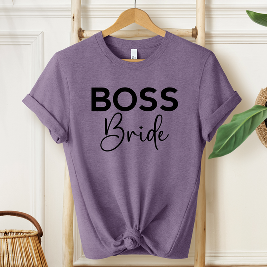 Boss Bride T-Shirt For Bachelorette Party T Shirt For Bridal Team TShirt