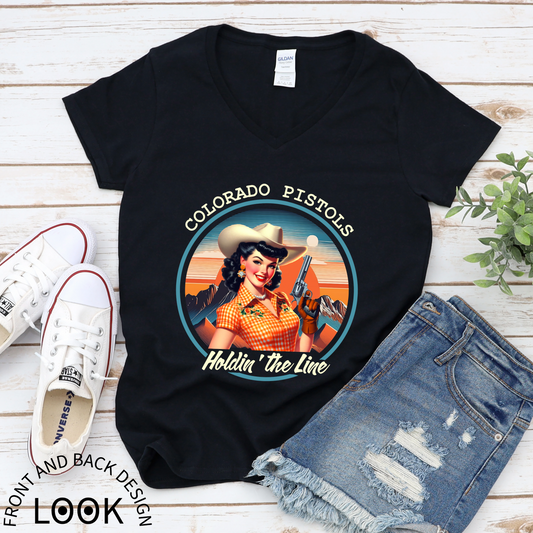Colorado Pistols Holdin' The Line T-Shirt - Guns & Grit Tour