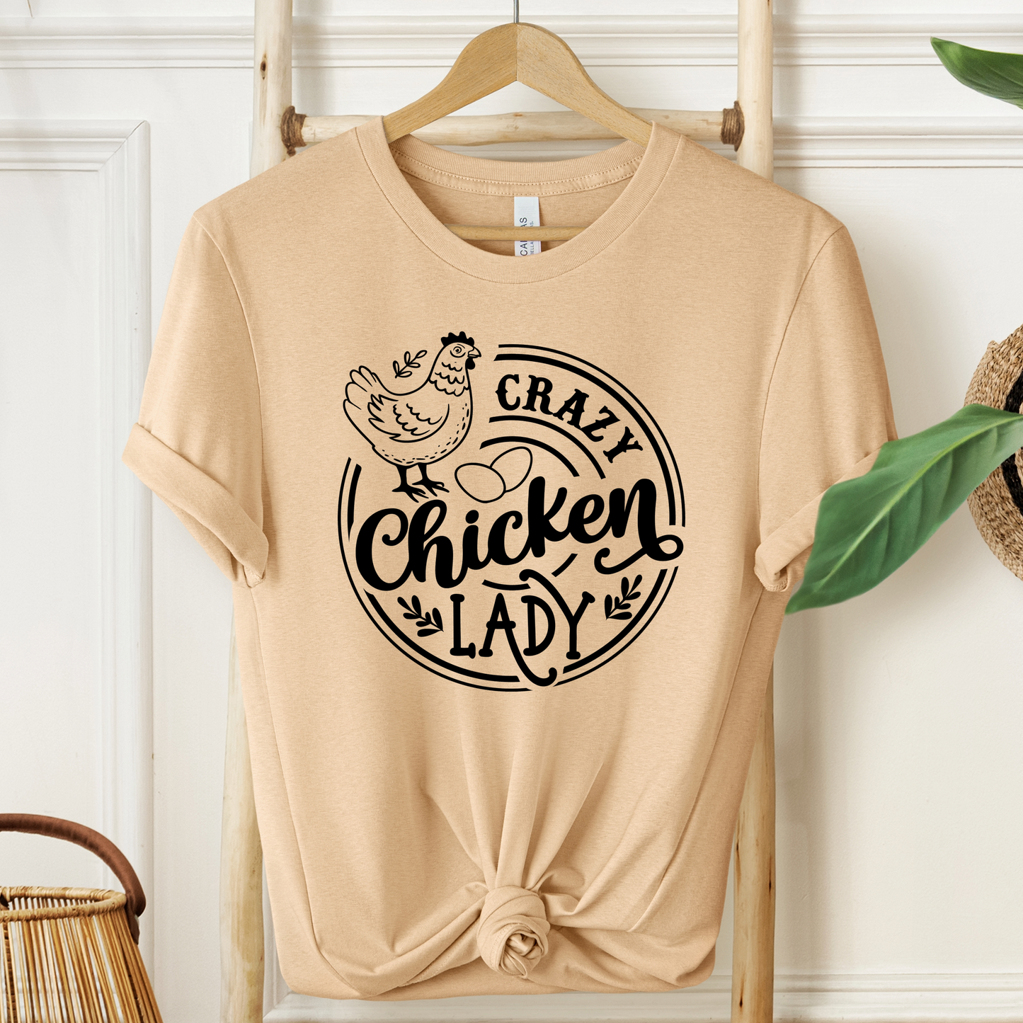 Crazy Chicken Lady T-Shirt For Feathered Friend T Shirt For Poultry Humor TShirt