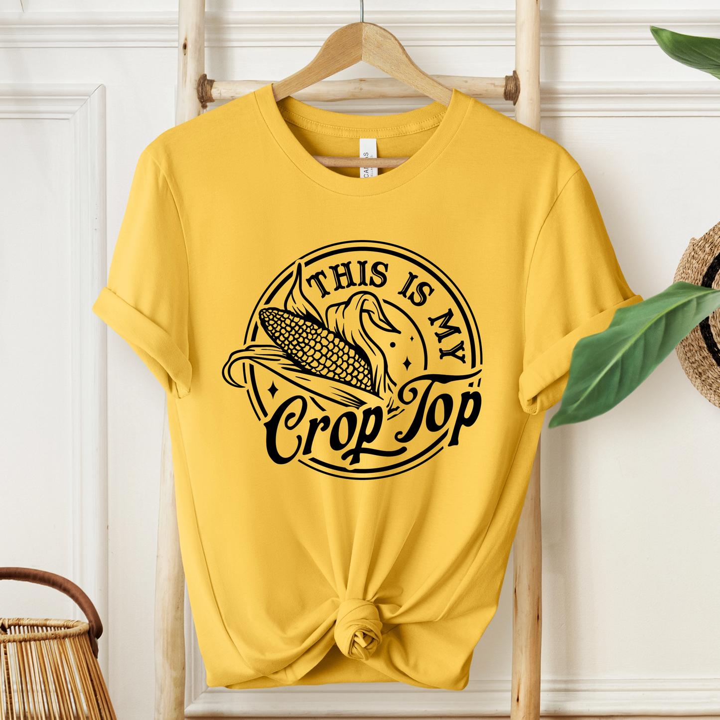 Punny Corn T-Shirt For Crop Top T Shirt For Funny Farmer TShirt