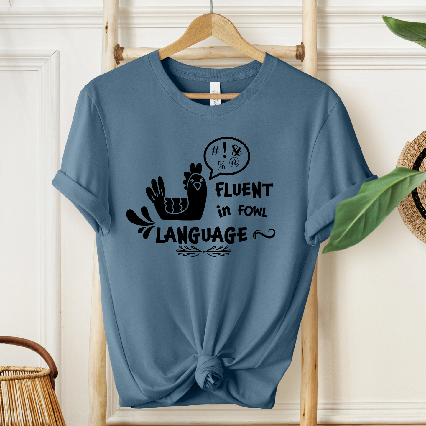 Fluent in Fowl Language Tee Funny T-Shirt for Bird Lovers