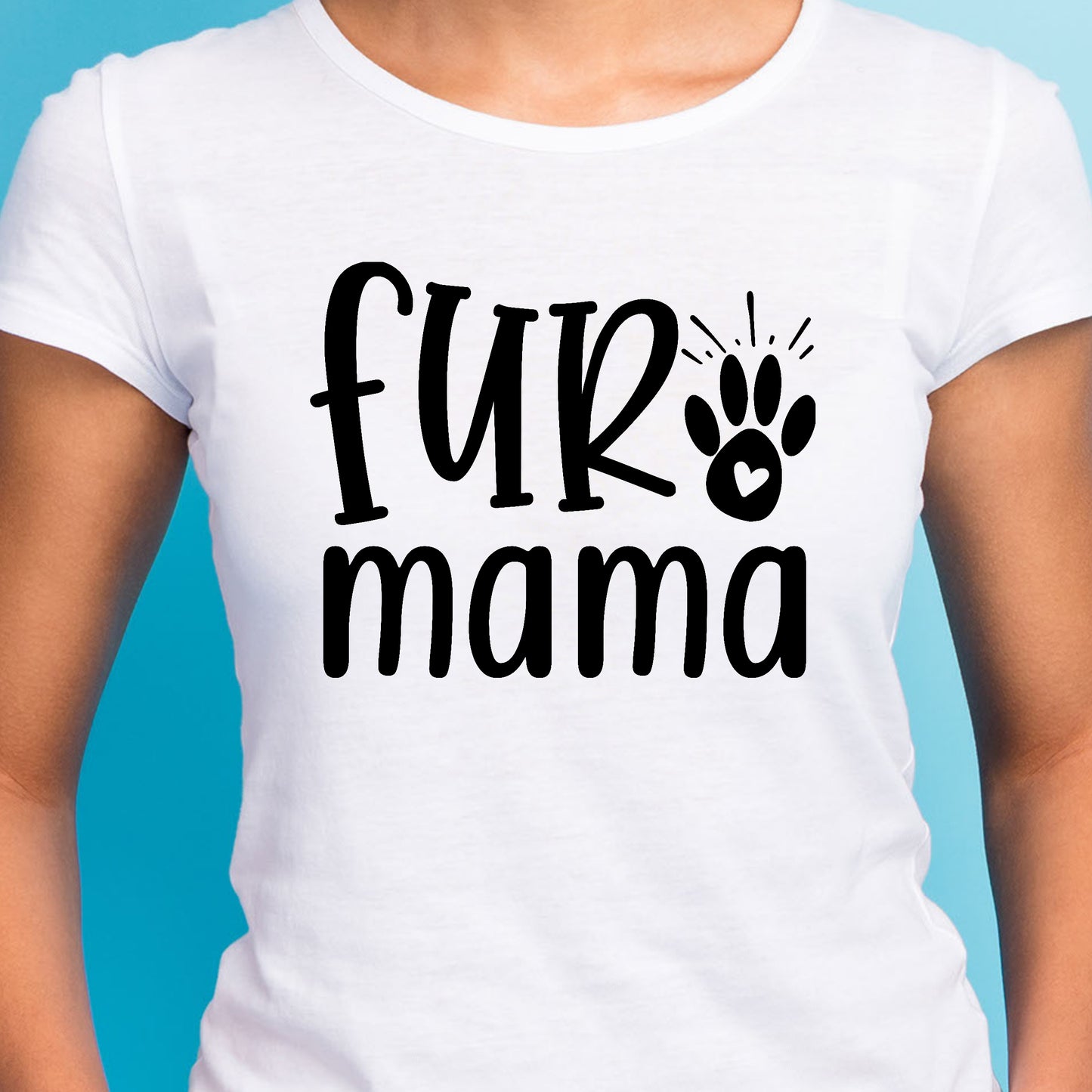 Fur Mama T-Shirt For Mother's Day Gift For Pet Owner Gift For Fur Baby TShirt For Pet Mom T Shirt For Animal Lover Shirt Cute Pet Mom Tee