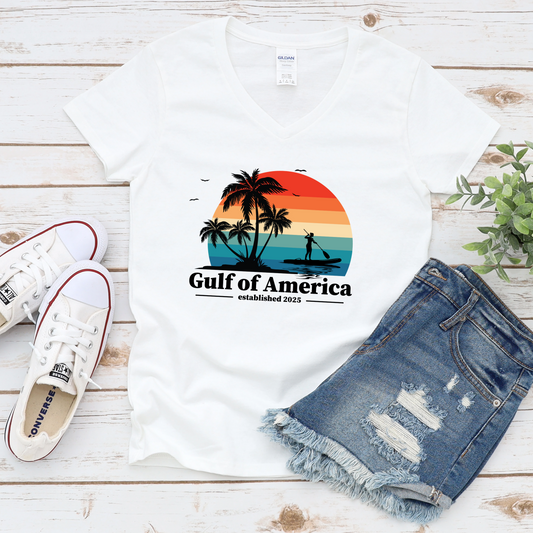 Gulf of America Paddleboard T-Shirt - Coastal 2025 Tee