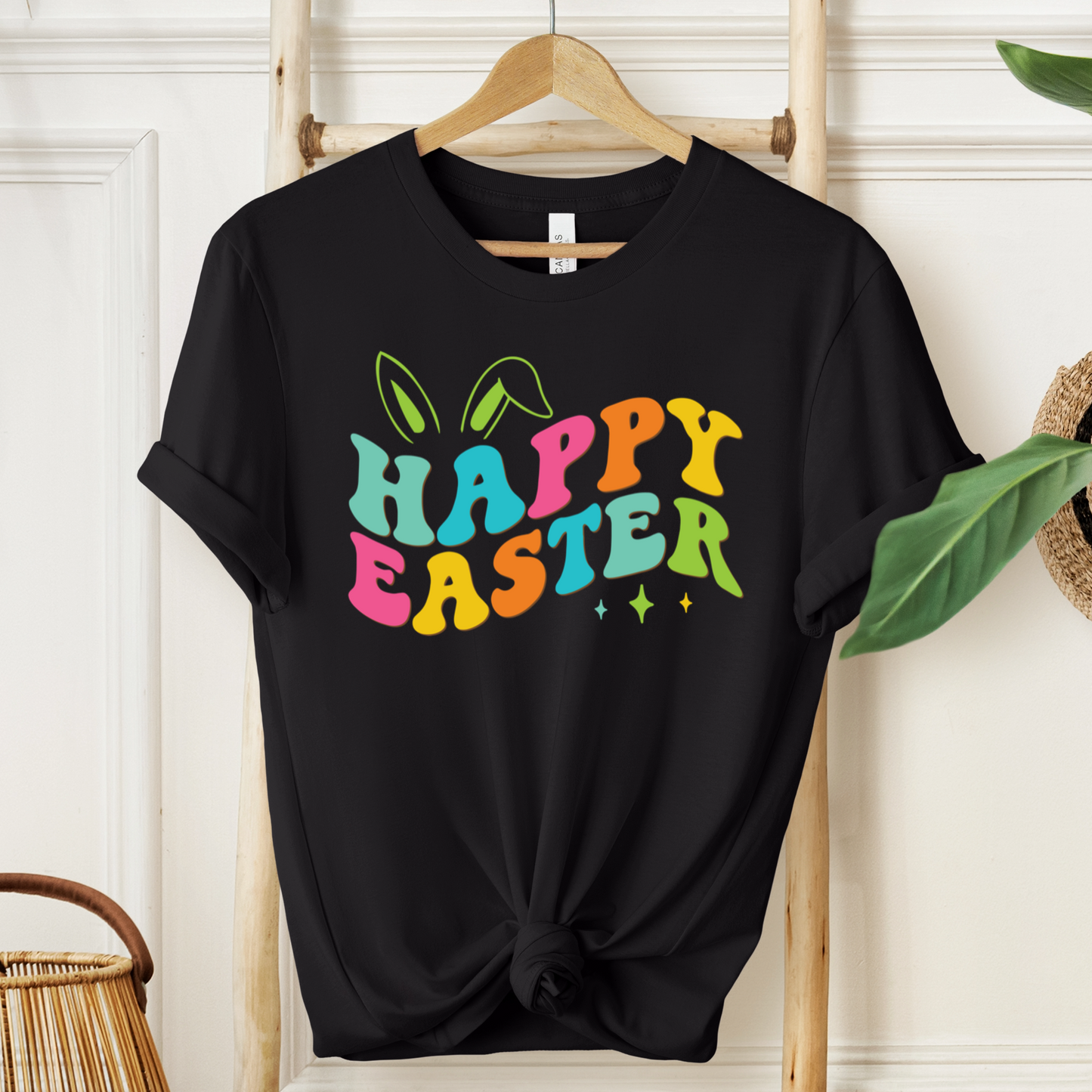 Bunny Ears T-Shirt For Happy Easter T Shirt For Colorful Rabbit Ears TShirt