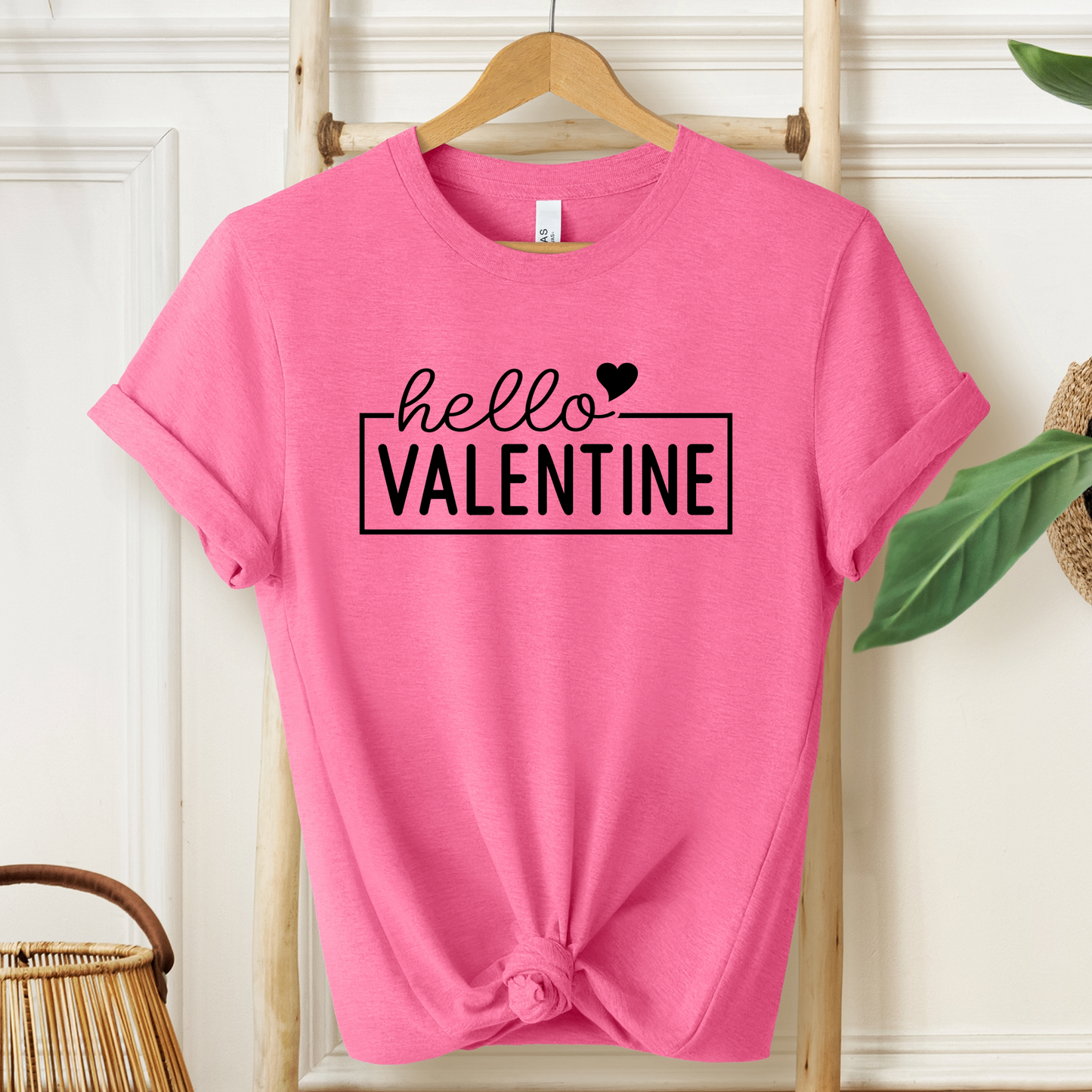 Hello Valentine T-Shirt For V Day TShirt For Holiday Love T Shirt