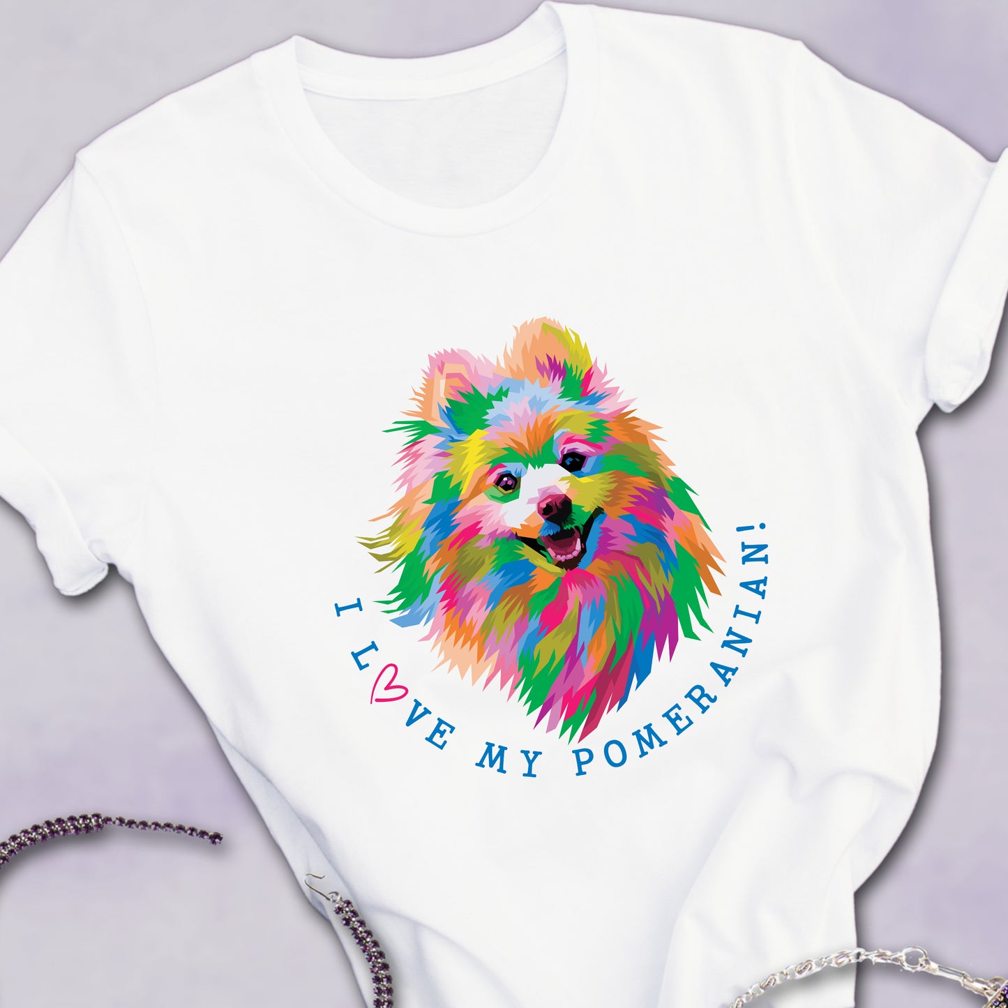 Pomeranian T-Shirt For Pom Lover TShirt For Pom Mom T Shirt For Favorite Dog Breed Shirt For Dog Lover Tee For Pomeranian Lover Gift