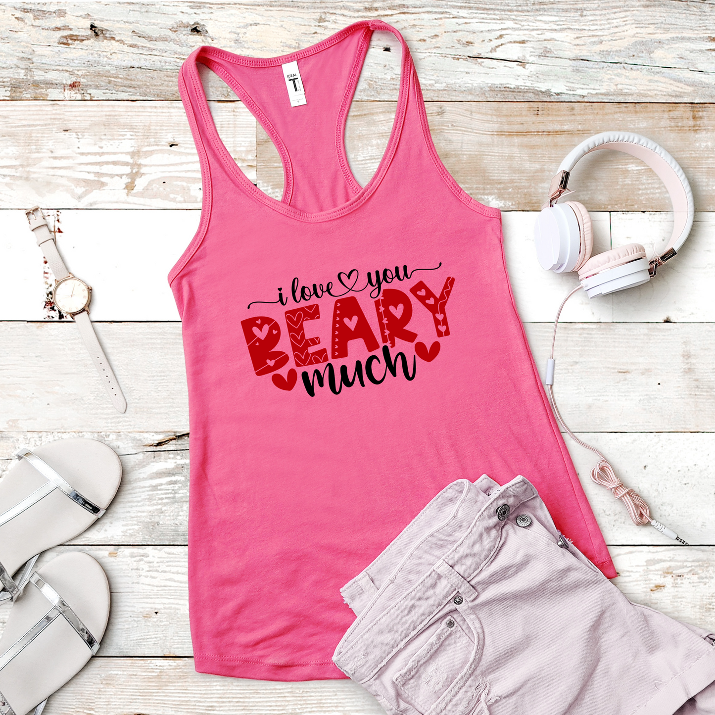 I Love You Racerback Tank For Valentine's Day Summer Top