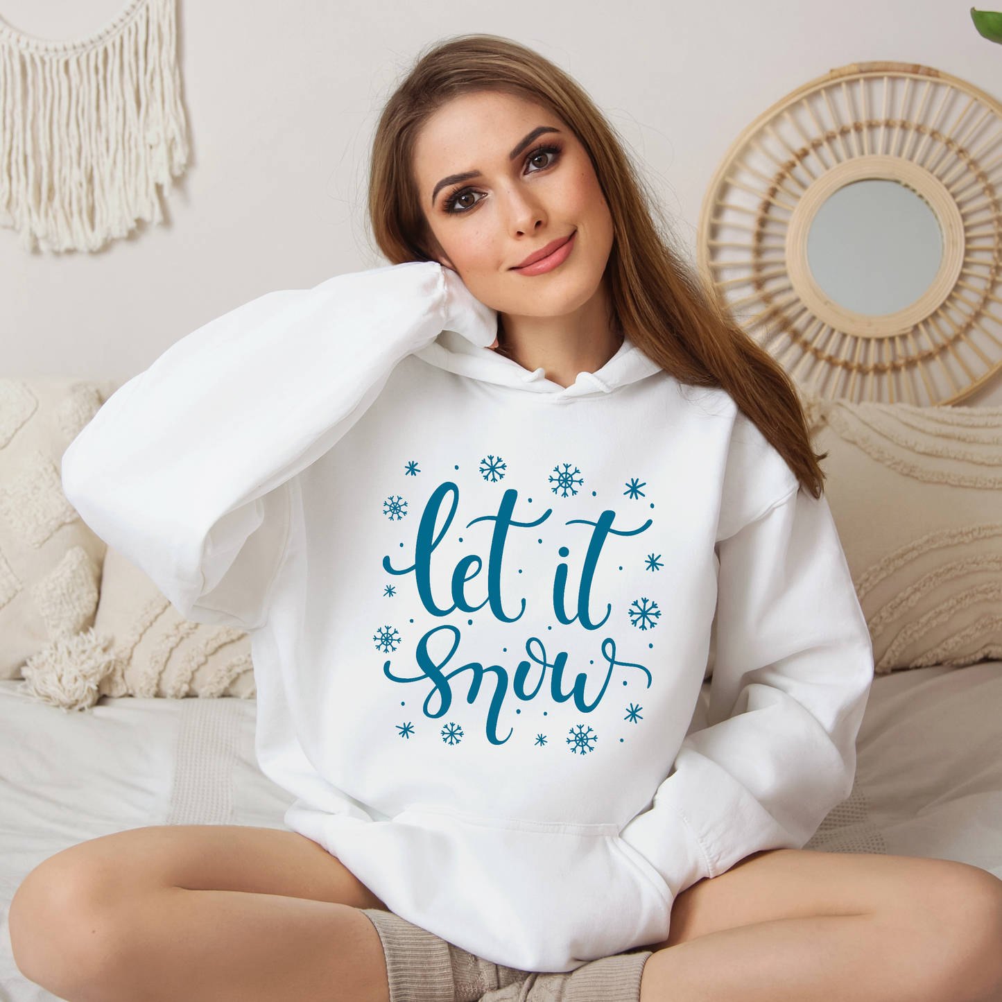 Let It Snow Hoodie For Winter Hooded Sweatshirt