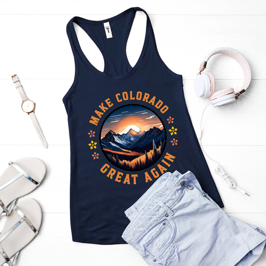 Make Colorado Great Tank Top - Bold State Tee