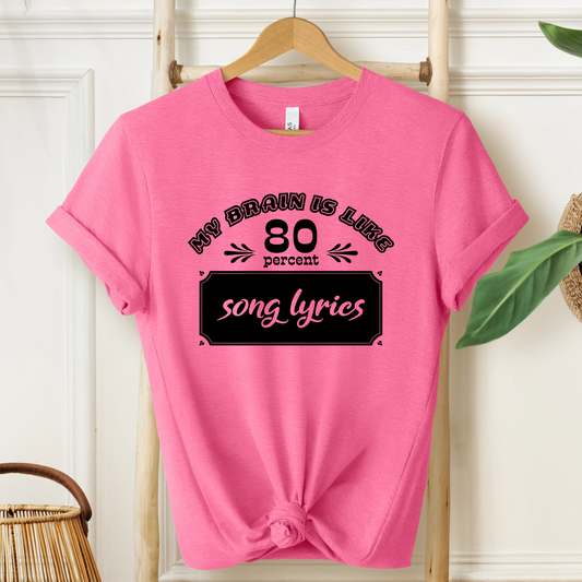 Song Lyrics T-Shirt For Vocalist T Shirt For Singer TShirt For Music Lover Tee