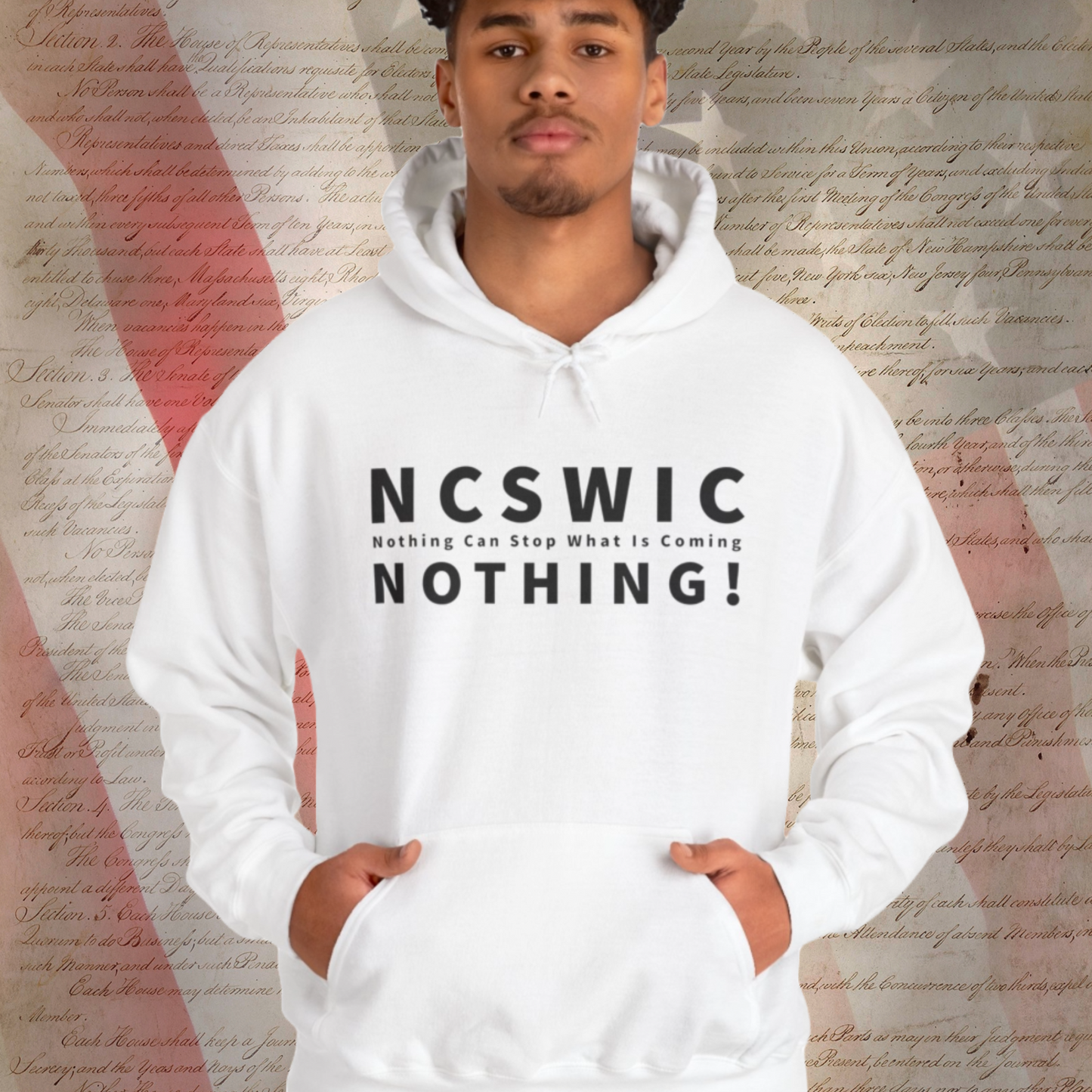 NCSWIC Hooded Sweatshirt For Conservative Hoodie For Patriot Message