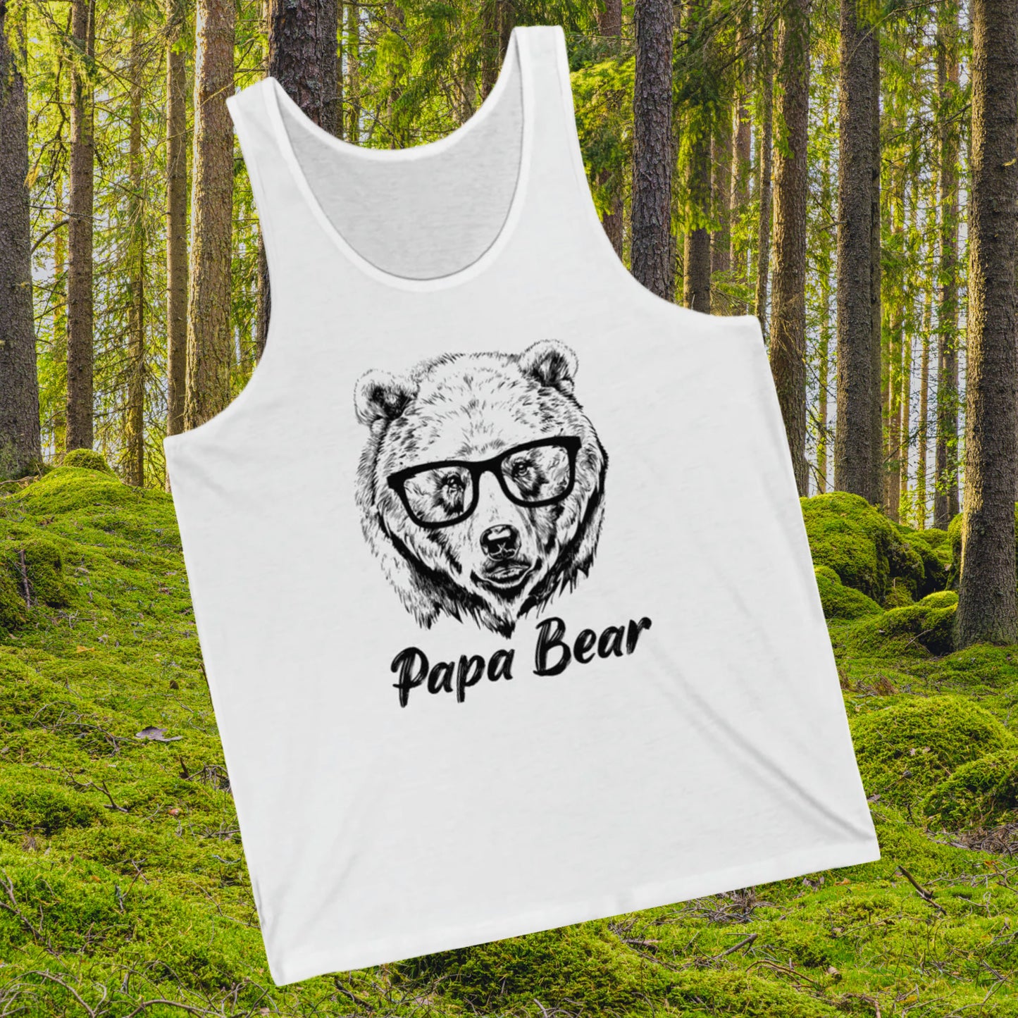 Papa Bear Tank Top For Protective Parent Tank For Dad Shirt For Father's Day Gift For Dad Shirt For Grandpa Shirt For Men