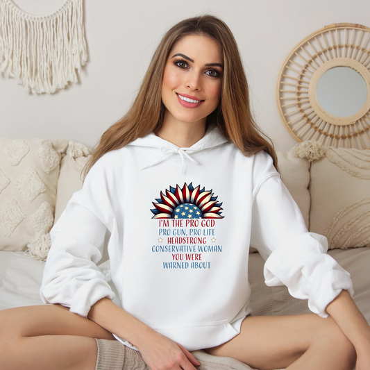 Conservative Hooded Sweatshirt For Pro American Hoodie For Patriotic Gift Idea