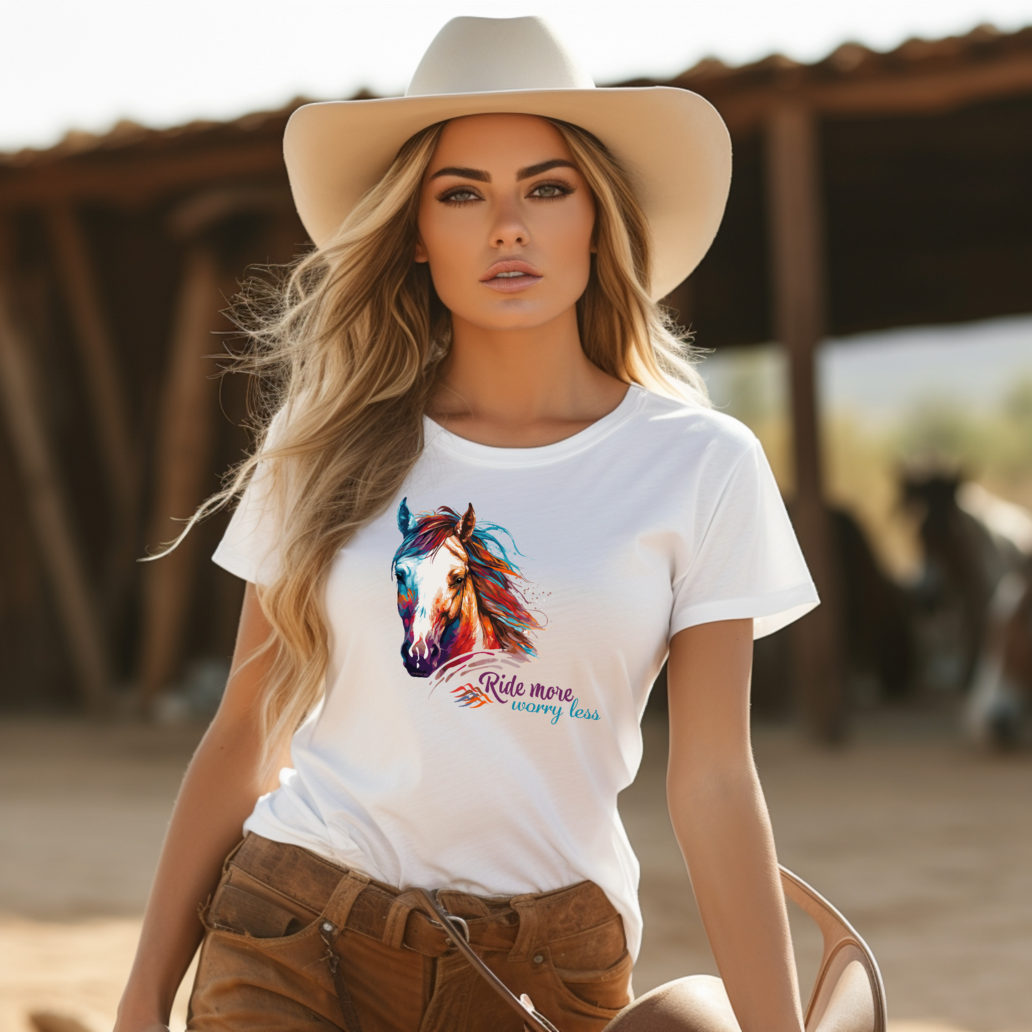 Horse T-Shirt For Horseback Rider T Shirt For Country TShirt For Western Shirt For Equine Tee For Motivational Gift