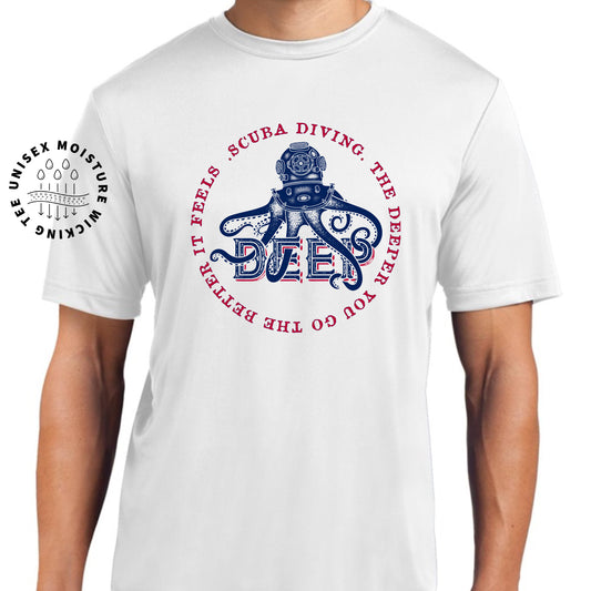 Octopus T-Shirt For Diver TShirt For Beach T Shirt For Moisture Wicking Shirt For Unisex Sport Shirt