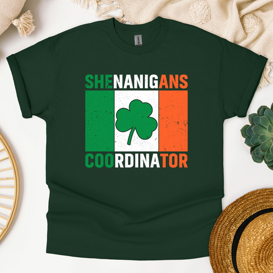 Coordinator T-Shirt For Shenanigans T Shirt For St. Paddy's Day TShirt For St. Patrick's Party Tee