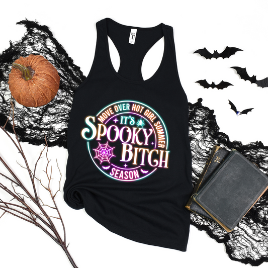 Spooky Bitch Season Tank Top - Funny Halloween Tank