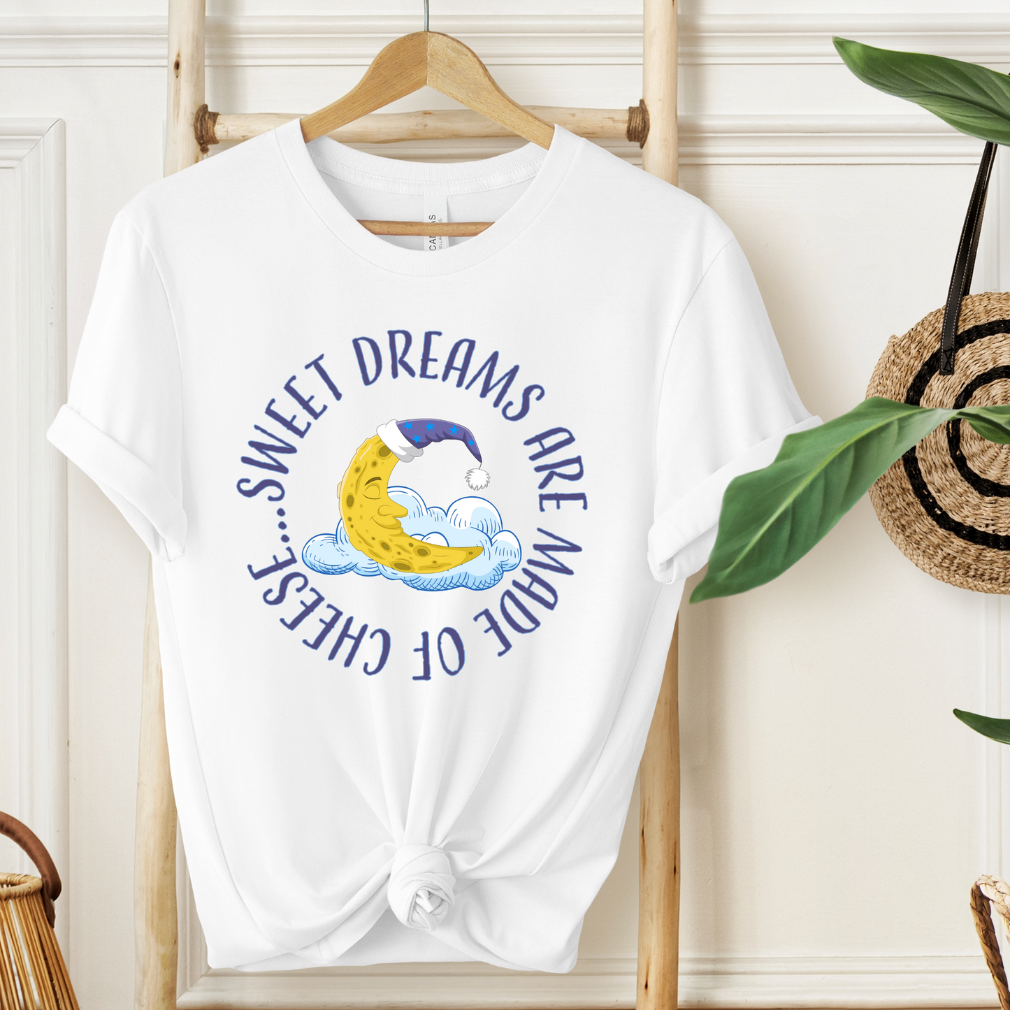 Sweet Dreams T-Shirt For Man In The Moon T Shirt For Lunar Cheese TShirt For Sleep Shirt Gift