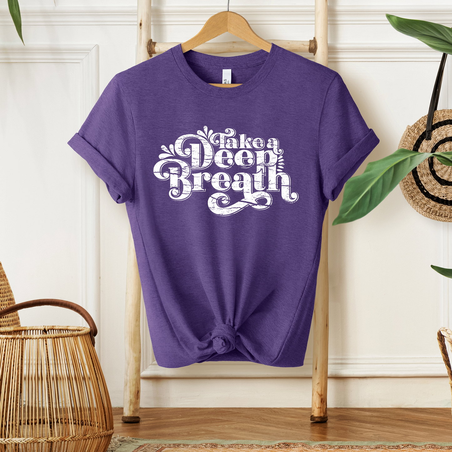 Take A Deep Breath T-Shirt For Relax T Shirt For Yoga TShirt For Inspirational Quote Tee