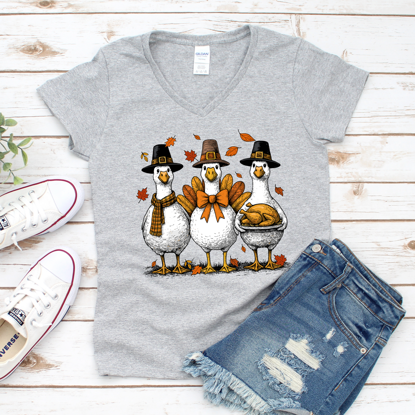Holiday Birds Thanksgiving T-Shirt