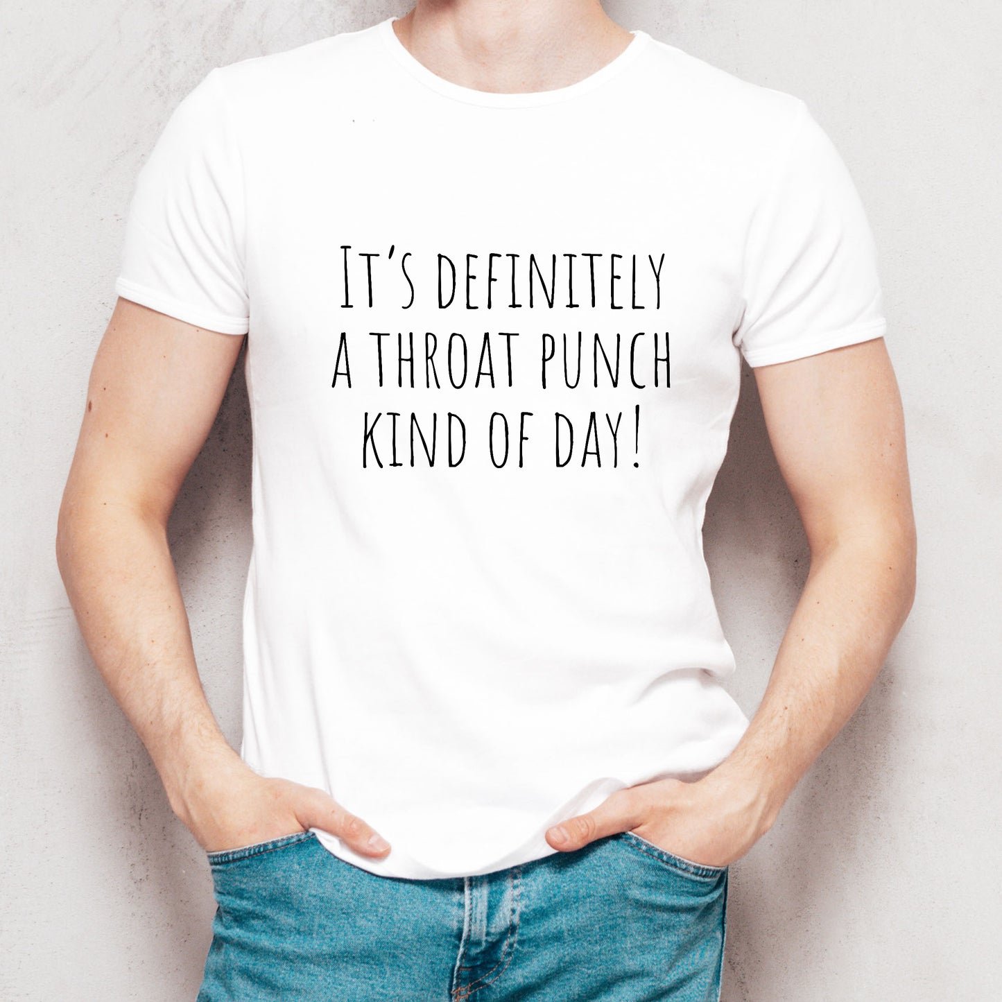 Sarcastic T-Shirt For Throat Punch T Shirt With Funny Saying TShirt For Satire TShirt Ironic Tee For Adult Comedy Shirt For Sarcastic Gift