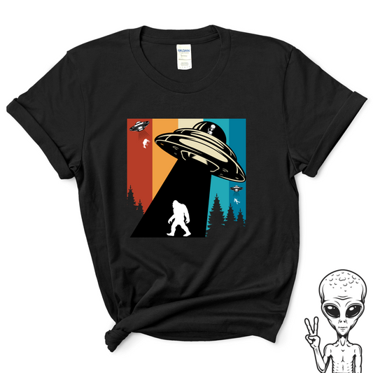 Abduction T-Shirt For UFO T Shirt For Aliens TShirt For Bigfoot Fans Tee